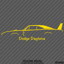 1969 Dodge Charger Daytona Classic Car Silhouette Vinyl Decal - S4S Designs