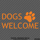 Business Decal: Dogs Welcome Vinyl Decal Version 1 - S4S Designs