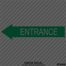 Business Decal: Entrance Arrow LEFT Vinyl Decal - S4S Designs