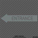 Business Decal: Entrance Arrow LEFT Vinyl Decal - S4S Designs