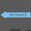 Business Decal: Entrance Arrow LEFT Vinyl Decal - S4S Designs