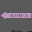 Business Decal: Entrance Arrow LEFT Vinyl Decal - S4S Designs