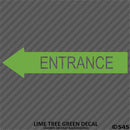 Business Decal: Entrance Arrow LEFT Vinyl Decal - S4S Designs
