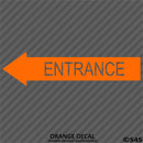 Business Decal: Entrance Arrow LEFT Vinyl Decal - S4S Designs