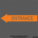 Business Decal: Entrance Arrow LEFT Vinyl Decal - S4S Designs