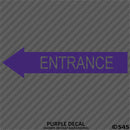 Business Decal: Entrance Arrow LEFT Vinyl Decal - S4S Designs
