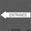 Business Decal: Entrance Arrow LEFT Vinyl Decal - S4S Designs