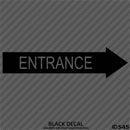 Business Decal: Entrance Arrow RIGHT Vinyl Decal - S4S Designs