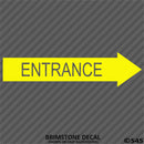 Business Decal: Entrance Arrow RIGHT Vinyl Decal - S4S Designs