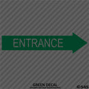 Business Decal: Entrance Arrow RIGHT Vinyl Decal - S4S Designs