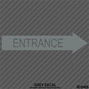 Business Decal: Entrance Arrow RIGHT Vinyl Decal - S4S Designs