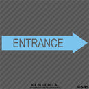 Business Decal: Entrance Arrow RIGHT Vinyl Decal - S4S Designs