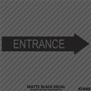 Business Decal: Entrance Arrow RIGHT Vinyl Decal - S4S Designs