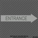 Business Decal: Entrance Arrow RIGHT Vinyl Decal - S4S Designs