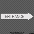Business Decal: Entrance Arrow RIGHT Vinyl Decal - S4S Designs