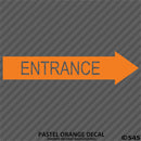 Business Decal: Entrance Arrow RIGHT Vinyl Decal - S4S Designs
