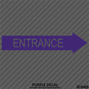 Business Decal: Entrance Arrow RIGHT Vinyl Decal - S4S Designs