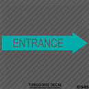 Business Decal: Entrance Arrow RIGHT Vinyl Decal - S4S Designs