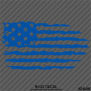 American Flag: Distressed Patriotic Version 2 Vinyl Decal - S4S Designs