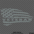 American Flag: Veteran Patriotic Vinyl Decal