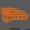 American Flag: Veteran Patriotic Vinyl Decal
