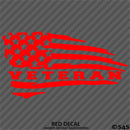 American Flag: Veteran Patriotic Vinyl Decal