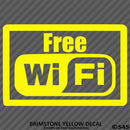 Business Decal: "Free Wifi" Vinyl Decal - S4S Designs