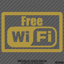 Business Decal: "Free Wifi" Vinyl Decal - S4S Designs