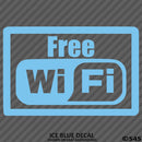 Business Decal: "Free Wifi" Vinyl Decal - S4S Designs