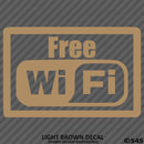 Business Decal: "Free Wifi" Vinyl Decal - S4S Designs