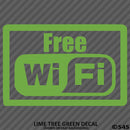 Business Decal: "Free Wifi" Vinyl Decal - S4S Designs