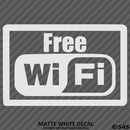 Business Decal: "Free Wifi" Vinyl Decal - S4S Designs