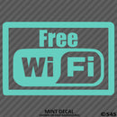 Business Decal: "Free Wifi" Vinyl Decal - S4S Designs
