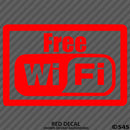 Business Decal: "Free Wifi" Vinyl Decal - S4S Designs