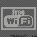 Business Decal: "Free Wifi" Vinyl Decal - S4S Designs