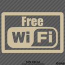 Business Decal: "Free Wifi" Vinyl Decal - S4S Designs