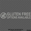 Business Decal: "Gluten Free Options Available" Vinyl Decal - S4S Designs