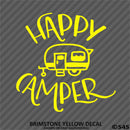 Happy Camper Camping Vinyl Decal - S4S Designs