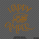 Happy Camper Camping Vinyl Decal - S4S Designs