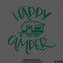 Happy Camper Camping Vinyl Decal - S4S Designs