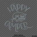 Happy Camper Camping Vinyl Decal - S4S Designs