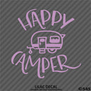 Happy Camper Camping Vinyl Decal - S4S Designs