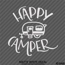 Happy Camper Camping Vinyl Decal - S4S Designs
