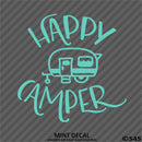 Happy Camper Camping Vinyl Decal - S4S Designs