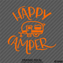 Happy Camper Camping Vinyl Decal - S4S Designs
