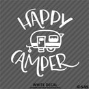 Happy Camper Camping Vinyl Decal - S4S Designs