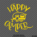 Happy Camper Camping Vinyl Decal - S4S Designs