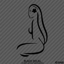 Sexy Hawaiian Girl Silhouette Vinyl Decal - S4S Designs
