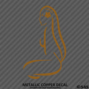 Sexy Hawaiian Girl Silhouette Vinyl Decal - S4S Designs