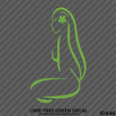 Sexy Hawaiian Girl Silhouette Vinyl Decal - S4S Designs